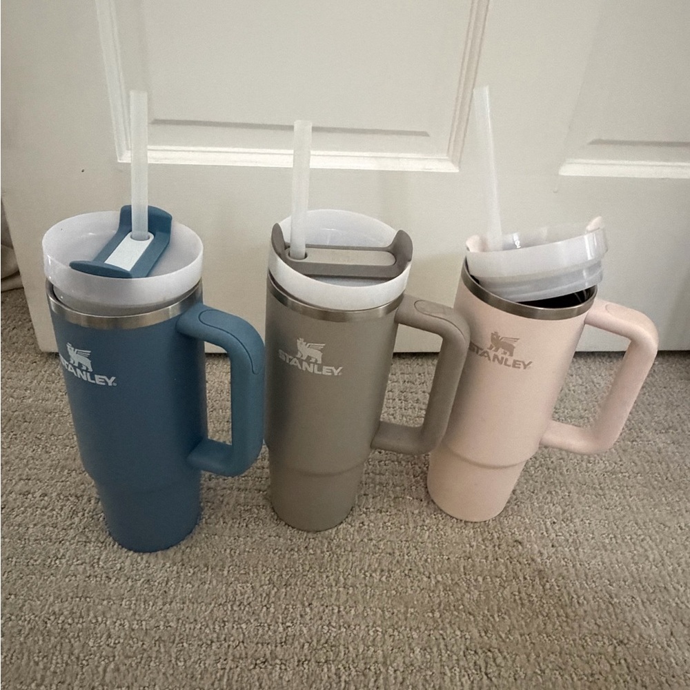 Stanley Classic Mug Trio - Blue, Gray, Pink